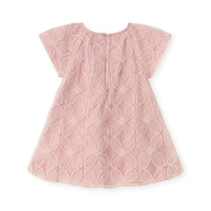 Mayoral Baby Girl Embroidered Tulle Dress ~ Rose