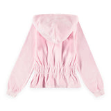 Molo Madge Velour Zip Hoodie & Adoria Flare Sweatpants Set 7-12 ~ Charlotte Pink