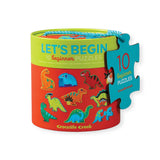 Crocodile Creek Let's Begin 2-Piece Puzzles ~ Dinosaurs