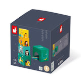 Janod Tropik Stackable Pyramid & Animal Figurines