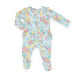 Angel Dear 2 Way Ruffle Zipper Footie ~ Little Buttercup Floral