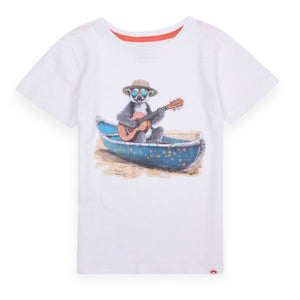 Appaman Boys s/s Tee ~ Lemur Canoe/White