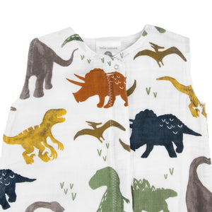 Little Unicorn Cotton Muslin Sleep Bag ~ Dino Friends