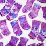 The Wildest Company Ice-Dyed Bamboo Baby Socks ~ Ultraviolet