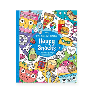Ooly Color-in' Book: Happy Snacks