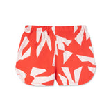 Wynken Sunshine Bird Print Sleeveless Top & Shorts Set ~ Red