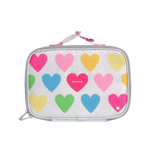 State Bags Rodgers Lunch Bag ~ Happy Fuzzy Hearts
