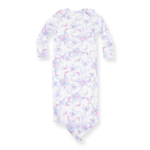 Angel Dear Ribbed Knotted Gown ~ Ribbon Floral Fling