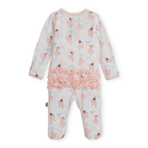 Magnetic Me Modal Ruffle Footie ~ Pretty Pliés