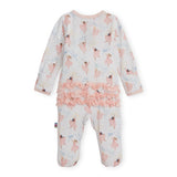 Magnetic Me Modal Ruffle Footie ~ Pretty Pliés