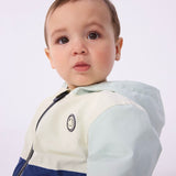 Petit Bateau Baby Color Block Hooded Jacket ~ Multi