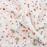 Little Unicorn Cotton Muslin Swaddle ~ Mushrooms