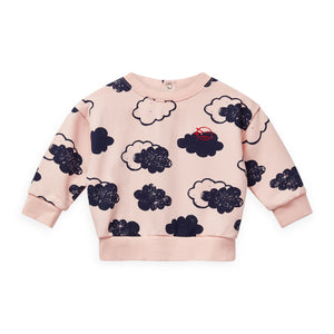 Wynken Baby Sweatshirt ~ Clouds/Pink
