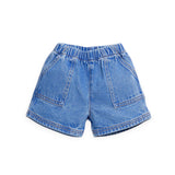 Play Up Baby Printed Tee & Denim Shorts Set ~ Fruits/Blue