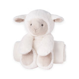 Elegant Baby Bedtime Huggie Blanket w/ Plush Toy ~ Lamb