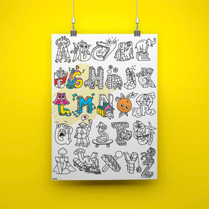 Omy ABC Giant Coloring Poster