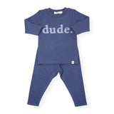 Oh Baby! Dude 2pc Set ~ Fog/Denim