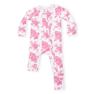 Angel Dear 2 Way Zipper Convertible Romper ~ Vintage Pink Roses