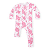 Angel Dear 2 Way Zipper Convertible Romper ~ Vintage Pink Roses