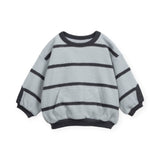 Play Up Baby Striped Sweatshirt & Sweatpants Set ~ Grey/Carbon