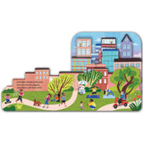In the City Shaped Board Book