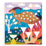 Mudpuppy Dinosaur Land Sticker Sparkle Poster Activity Kit