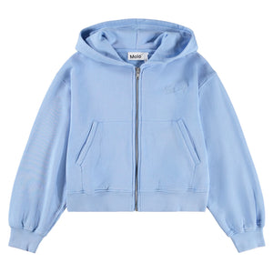Molo Martina Zip Hoodie & Adriana Sweatpants Set 7-12 ~ Topaz Blue