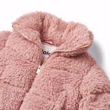 Molo Havi Teddy Fleece Jacket ~ Petal Blush