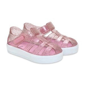 Robeez Elite Glitz Jelly Sandal ~ Pink Glitter