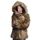 Appaman Girls Cleo Faux Fur Coat ~ Leopard