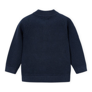 Mayoral Boys Knit Zip Cardigan ~ Navy