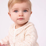Petit Bateau Floral Print Romper w/ Collar ~ Multi