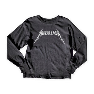 Rowdy Sprout Baby Metallica Ride the Lightening l/s Tee ~ Washed Black
