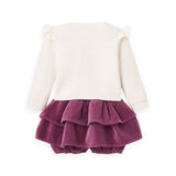 Elegant Baby Knit Sweater & Velvet Skirt Set ~ Forest Family