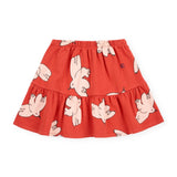 Bobo Choses Freedom Bird Sweatshirt & Printed Skirt Set ~ Red