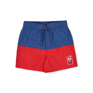 Mayoral Boys Swim Trunks ~ Navy/Watermelon