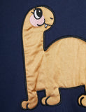 Mini Rodini Baby Dino Appliqué Sweatshirt ~ Navy