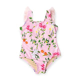 Shade Critters Fringe Back Swimsuit ~ Pink Wildflowers