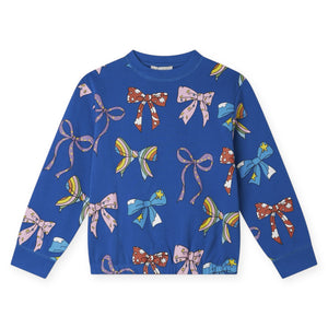 Stella McCartney Girls Bows Sweatshirt ~ Blue