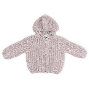 Angel Dear Ribbed Chenille Zip Hoodie ~ Stone