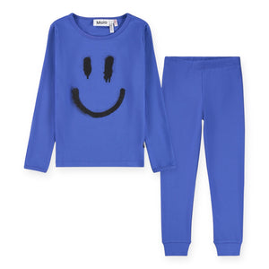 Molo Lue l/s Pajama Set ~ Dazzling Blue