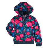Appaman Girls Flurry Coat ~ Navy Rose Garden