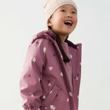 Mayoral Girls Heart Print Raincoat ~ Violet