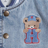 Huxbaby Varsity Denim Bomber Jacket