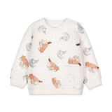 Mayoral Baby Boy Forest Animals Print Sweatshirt & Sweatpants Set ~ Tofu