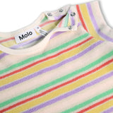 Molo Baby Elisabeth s/s Terry Top & Signe Shorts Set ~ Pastels Stripe