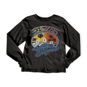 Rowdy Sprout Baby Eagles Hotel California l/s Tee ~ Washed Black