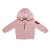 Amber Hagen Daddy Tattoo Knit Zip Hoodie ~ Pink