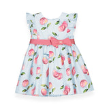 Mayoral Baby Girl Printed Dress ~ Cherries/Blue