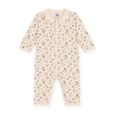 Petit Bateau Floral Romper w/ Collar ~ Cream Multi